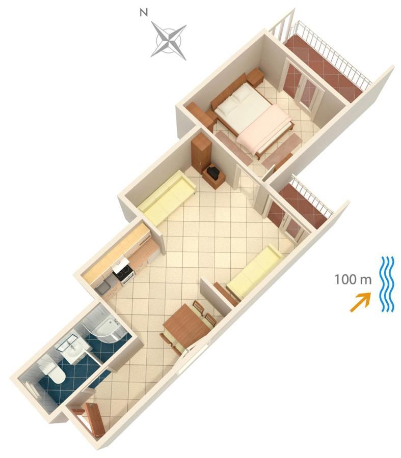 Apartments By The Sea Podgora, Makarska - 2593 Exterior foto